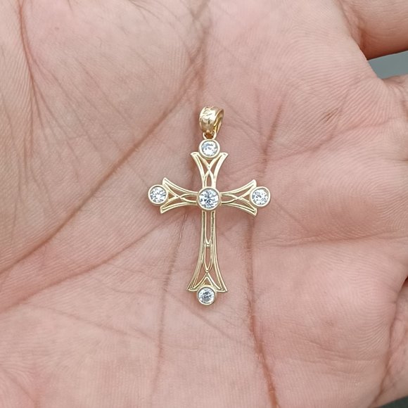10kt Real Gold Cross pendant